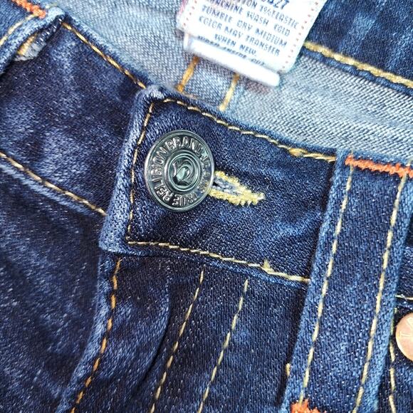 TRUE RELIGION EUC WOMEN'S SIZE 29 JOEY FLARE DENIM BLUE JEANS - Picture 3 of 10
